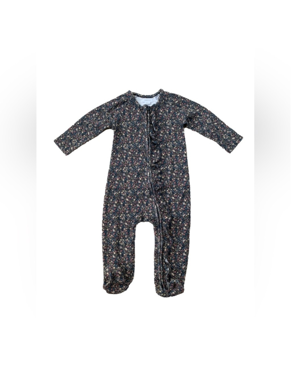 Jamie Kay Size 1 Year Organic Melanie One Piece Pajamas in Winter Beauty Floral